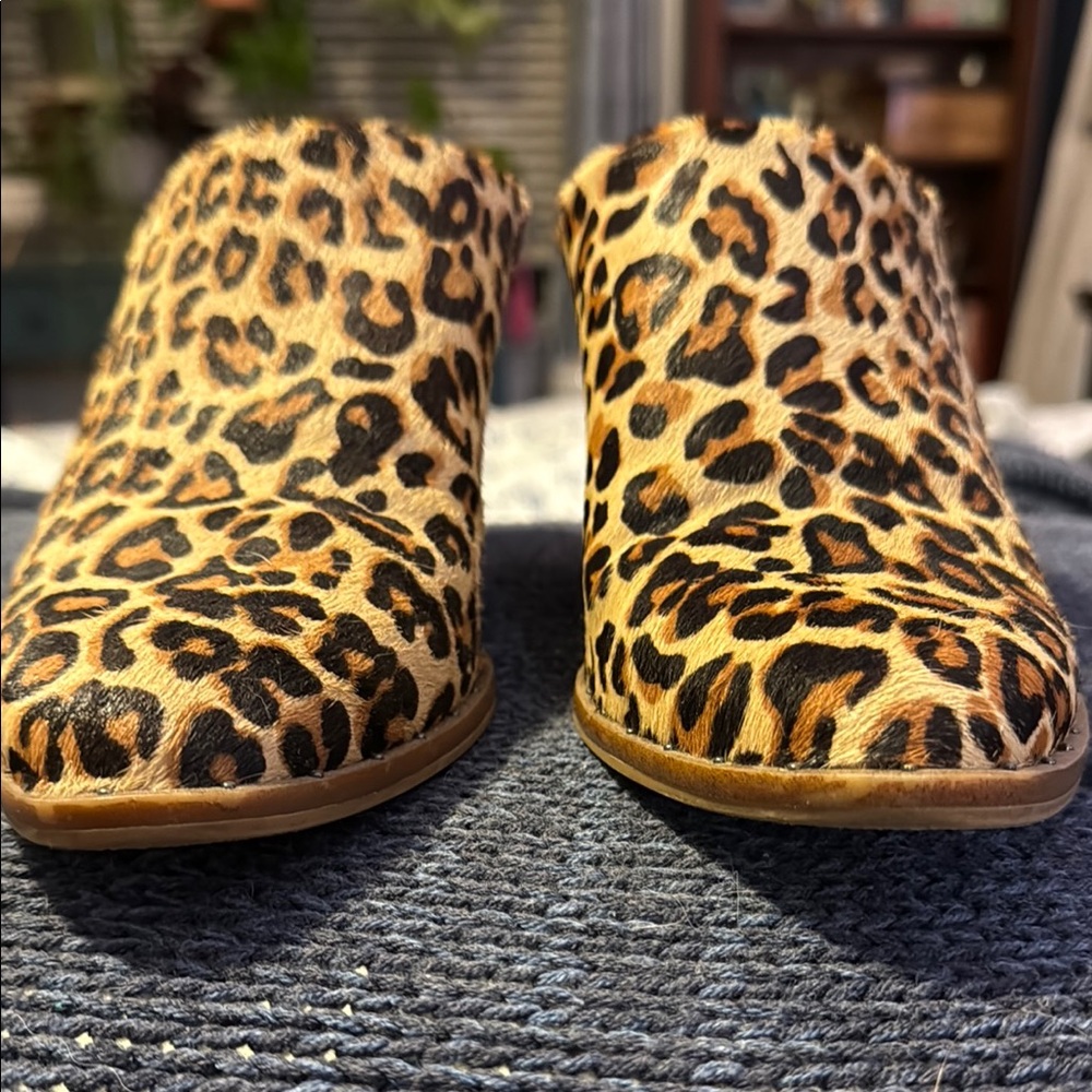 Dr. Scholl’s Leopard Print Mules with Heel